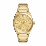 Fossil Everett Three-hand Date Gold-tone Stainless Steel Men's Watch FS5965