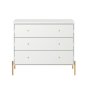 Designer Concepts Jasper Chest Of Drawers 94 Cm With 3 Drawers - White