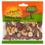 Eden Roasted & Salted Mixed Exotic Nuts 100G