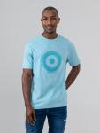Target Towelling Applique Tee - Retro Blue - XXL Retro Blue