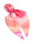 Pink Tie Dye Long Strap Scarf Scrunchie