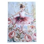 Deco Print Paper Ballerina And Peonies A3