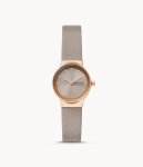 Skagen Freja Lille Two-hand Greystone Litehide Leather Woman's Watch SKW3005