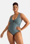 Plus Sunyani Shaping Swimsuit - Green