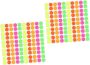 2PCS Fluorescent Dot Decals Versatile Stickers For Crafting Labeling