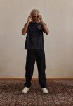 Loose Fit Vintage-look Printed T-Shirt - Black & Red Hot Chili Peppers