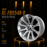 18 Inch Bmw Fitment Rims -9J 10J – 5 120 Pcd Silver Alloy Wheels