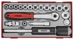 Teng Tools 19PC 3 8" Drive Socket Tray