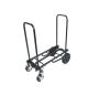Rockville Rock Cart Off-road Utility Roller 700 Lb Capacity - Enhanced Caster Wheels Foldable Design For Dj Equipment Transport