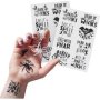 Black Foiled Temporary Tattoos