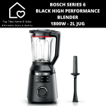 Bosch Series 6 - Black High Performance Blender 1800W - 2L Jug