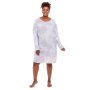 Donnay Plus Size Donna Sleepwear Blue Tie Dye Sleepshirt
