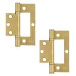 Stainless Steel Flush Hinge - Brass