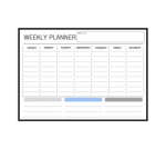Magnetic Weekly Meal chores Planner