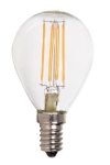 4W Warm White LED Filament Golf Ball E14 Ses Lampholder