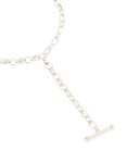 Silver Chain T-bar Y-necklace - Onesize