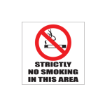 Strictly No Smoking Sign