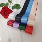 1PC 4.57 Meter 3.81 Cm Wide Satin Ribbon Multi-color Options Diy Bow Hair Accessories Floral Gift Wrapping Material