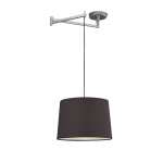 Swing Pendant Light - Metal & Fabric - White