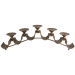 Five Light Metal Candleholder 76 Cm X 11 Cm X 24 Cm