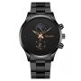 Business Casual Multi-function Moon Phase Steel Band Men's Quartz Watch