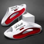 Unisex Fashion Graphic Slide Sandals - Minimalist Street Style Eva Slip-on Flats For Everyday & Outdoor Wear All-season Comfort