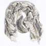 Birth Of Venus Print Bamboo Scarf - White / Free