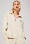 Zip-top Sweatshirt - White Multi