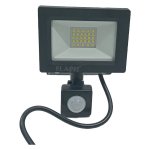 Flash LED Floodlight With Sensor 20W Black