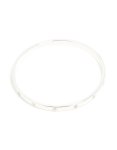 Silver Plated Diamante Flower Bangle