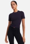 Drymove Cropped Sports Top - Dark Plum