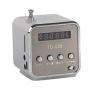Music Player Portable Fm Radio PC Fashion Support Tf Card And U Disk Silver