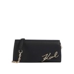 K signature MINI Crossbody Bag -black gold