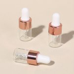 3PCS 2ML Clear MINI Glass Dropper Bottles Small With Glass Eye Dropper For Essential Oils Sample Traveling
