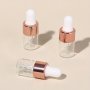 3pcs 2ml Clear Mini Glass Dropper Bottles Small With Glass Eye Dropper For Essential Oils Sample Traveling