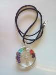 Tree Of Life' Pendant With Assorted Stones