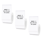 NB201 - - B1 B21 B3S B4 - 50X70MM - 110 White Labels 3