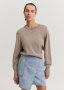 Organically Grown Cotton Blend Crop Crew Neck Knit