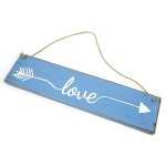 Wood Board Hanging Love 10X40CM