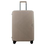 Pierre Cardin Cannes Clip Hard Shell Trolley Bag - Beige Orange - Large