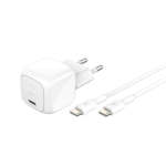 Belkin - Boostcharge 30 Watt Usb-c Wall Charger With Usb-c To Usb-c Cable Included - White