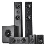 Home New 5.CH Wooden Theater Speaker Subwoofer Amplifier