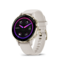 Venu 3S: Soft Gold Stainless Steel Bezel With Ivory Case And Silicone Band