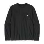 Mens Long-sleeved Shop Sticker Pocket Responsibili-tee - Abundant Blue XL