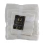 Plush 3 Piece Set - Bath Towel Hand Towel And Face Cloth - 100% Cotton - White