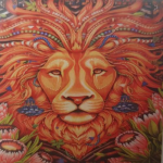 4AKID 5D Diamond Picture - Wolf Tattoo Lady