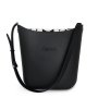 Fenn Black Pattern Inner Silver Zip Black Flat Handle/ Silver Trim