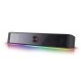 Redragon GS560 Adiemus Rgb Desktop Soundbar 2.0 Channel Computer Speaker With Dynamic Lighting Bar Audio-light Sync/display Touch-control Backlit With Volume Knob USB Powered W/