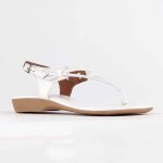 Ella Leather Comfort Thong Sandal - Gold - 8