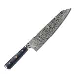 Lifespace Modern Damascus Full Tang 8" Kiristuke Knife W Honeycomb Handle